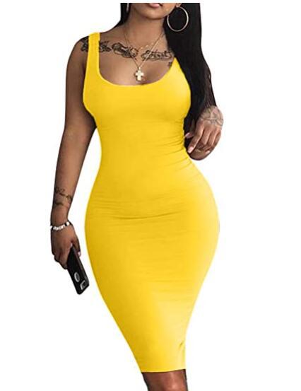 Sleeveless Bodycon Tank Dress