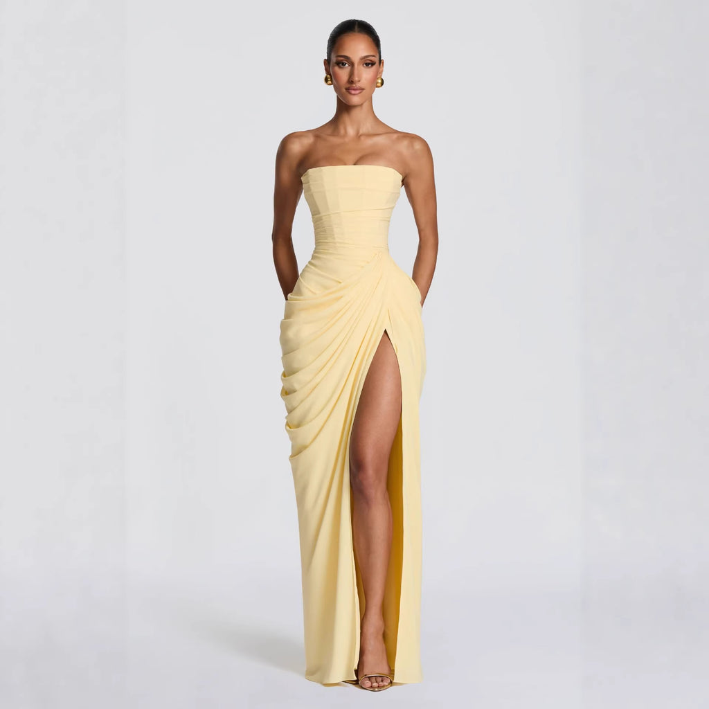 Long Sleeve Fishtail Maxi Dress