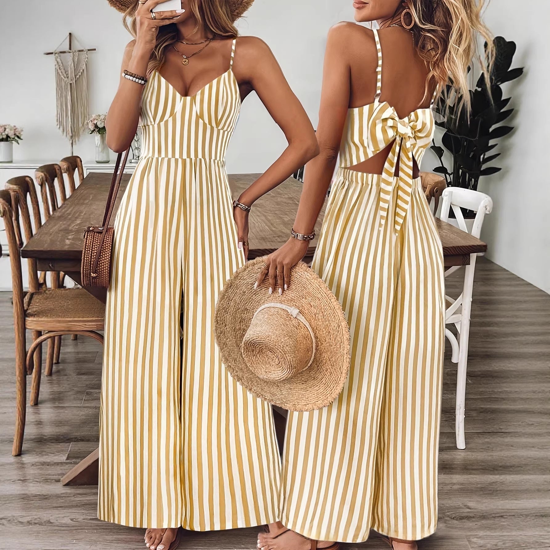 Sleeveless Backless Jumpsuit