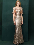Sequin Evening Dress