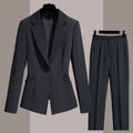 Tailored Wool-Blend Skirt Suit