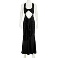 Sheer Halterneck Bodycon Midi Dress