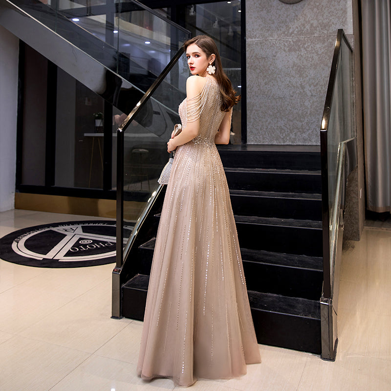 Evening Gown Female Banquet Host Fashion Formal Dress