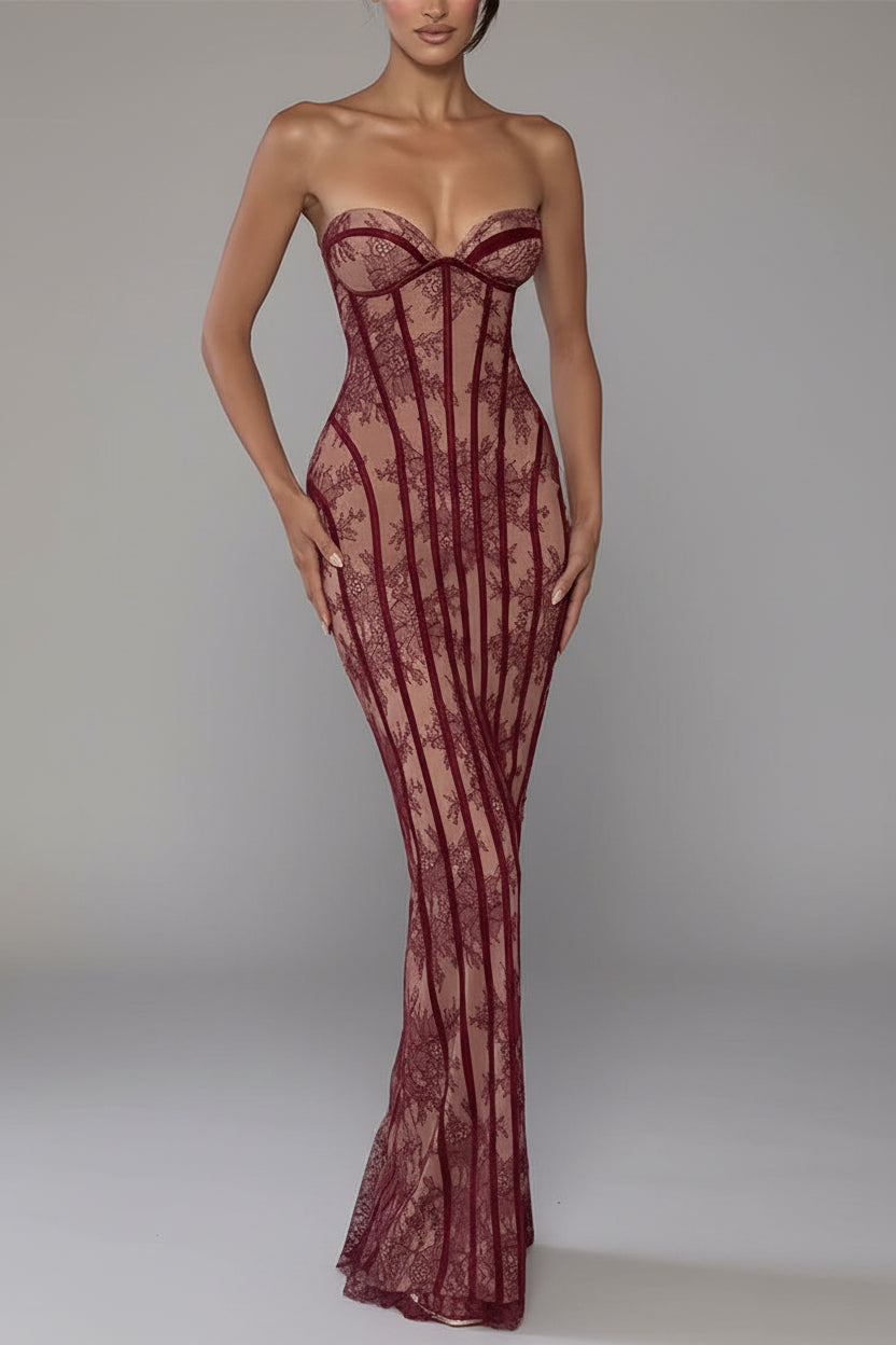 Lace Off-Shoulder Bodycon Dress