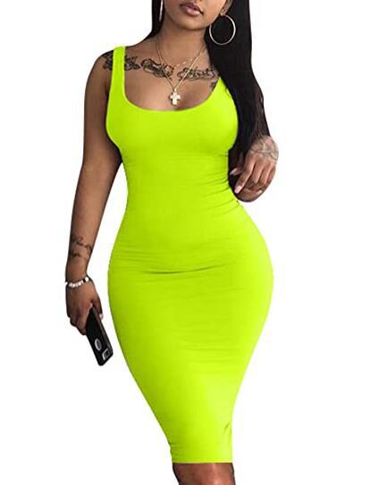 Sleeveless Bodycon Tank Dress
