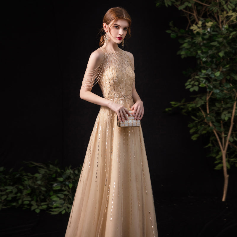 Evening Gown Female Banquet Host Fashion Formal Dress