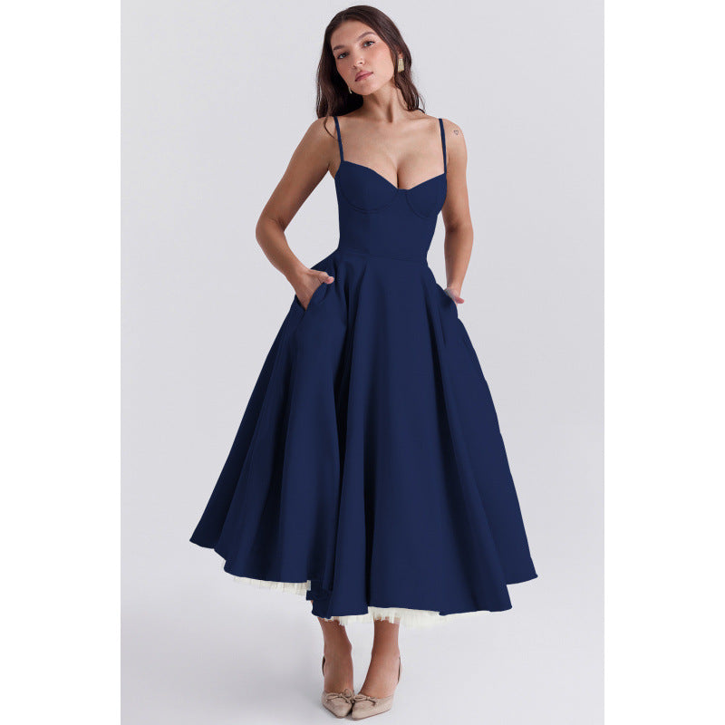 French Mesh Floral Princess Dress