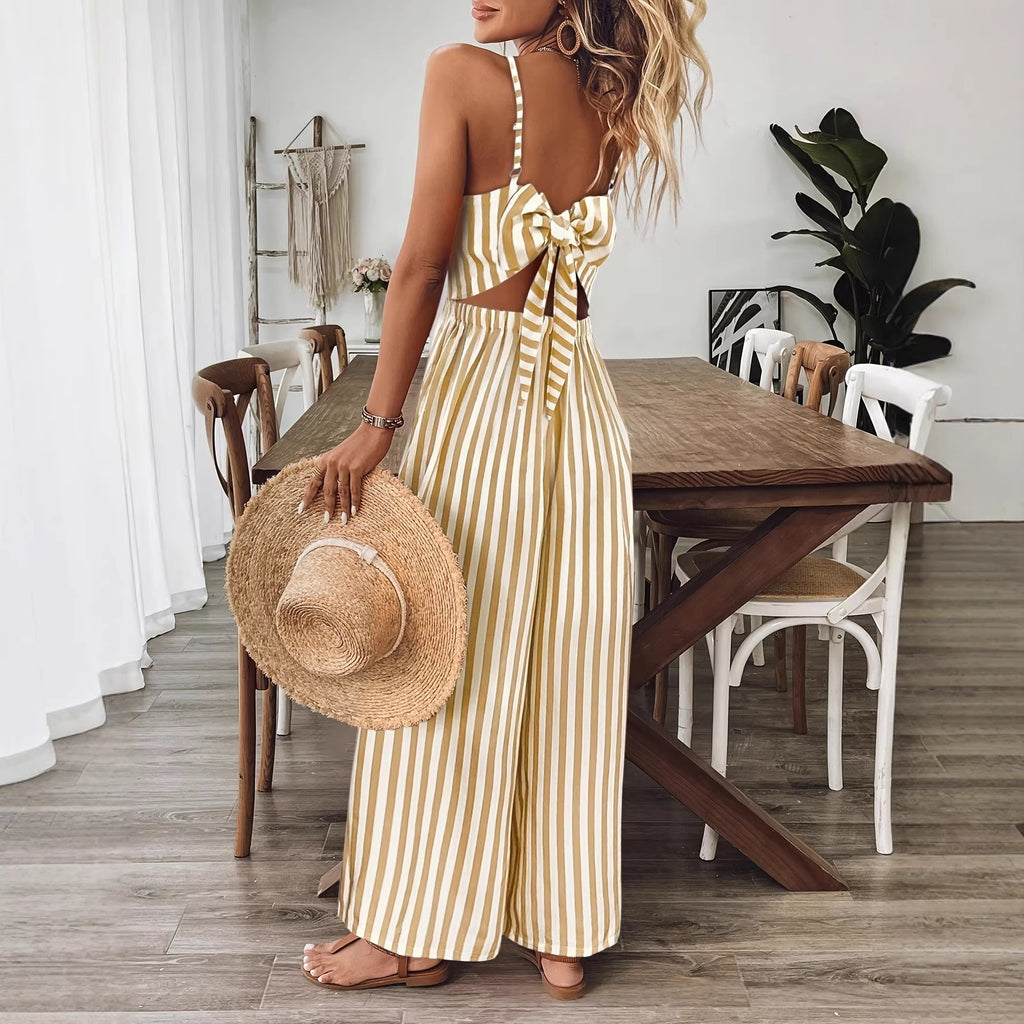 Sleeveless Backless Jumpsuit