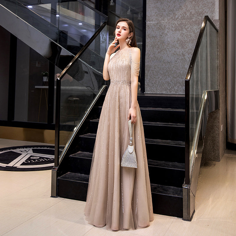 Evening Gown Female Banquet Host Fashion Formal Dress