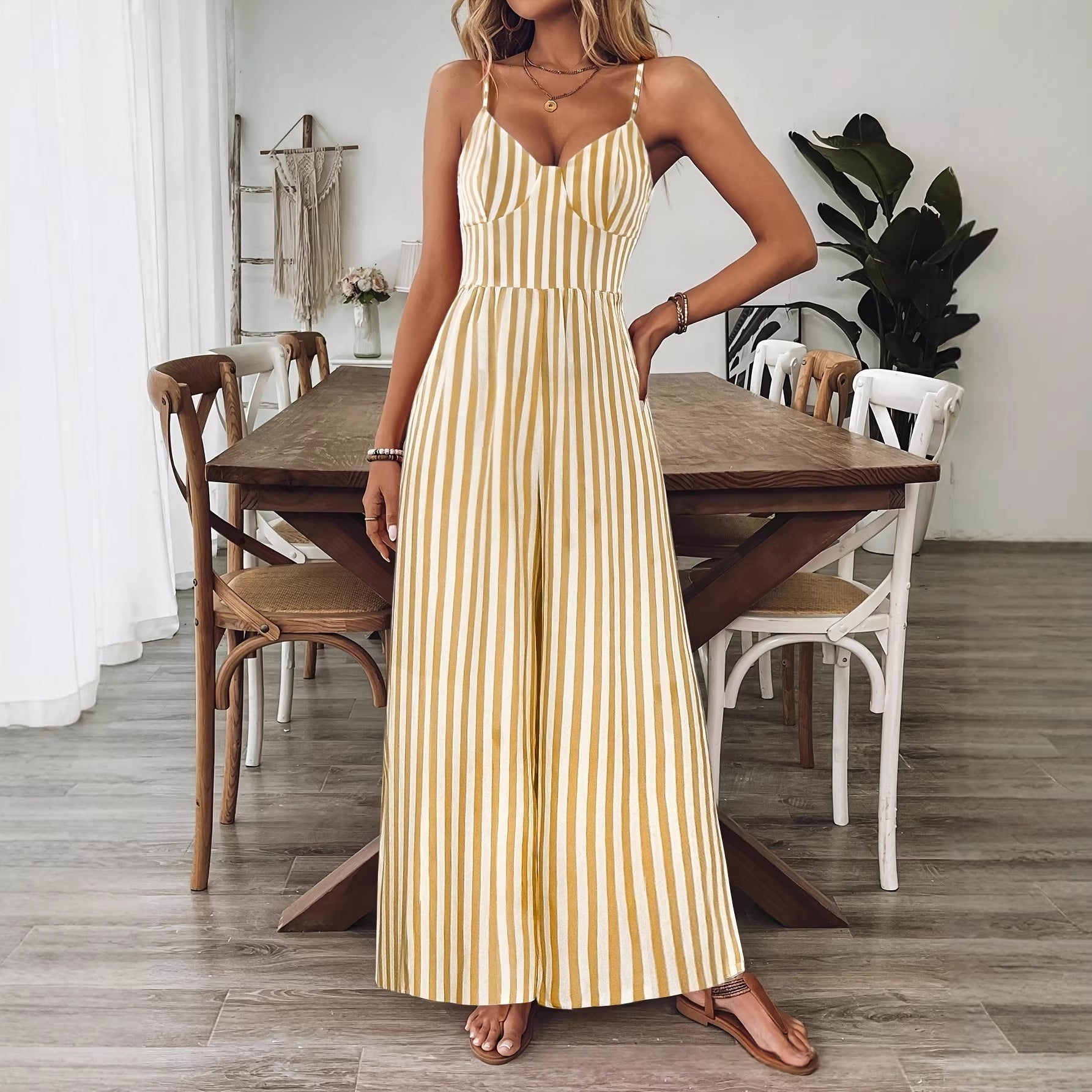 Sleeveless Backless Jumpsuit