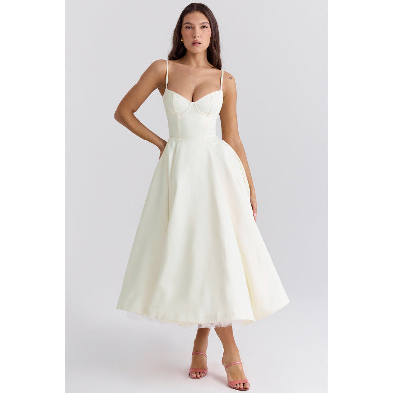 French Mesh Floral Princess Dress