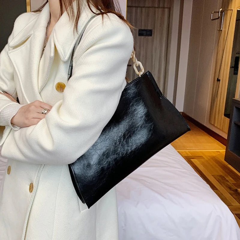 Large Capacity PU Crossbody Shoulder Bag