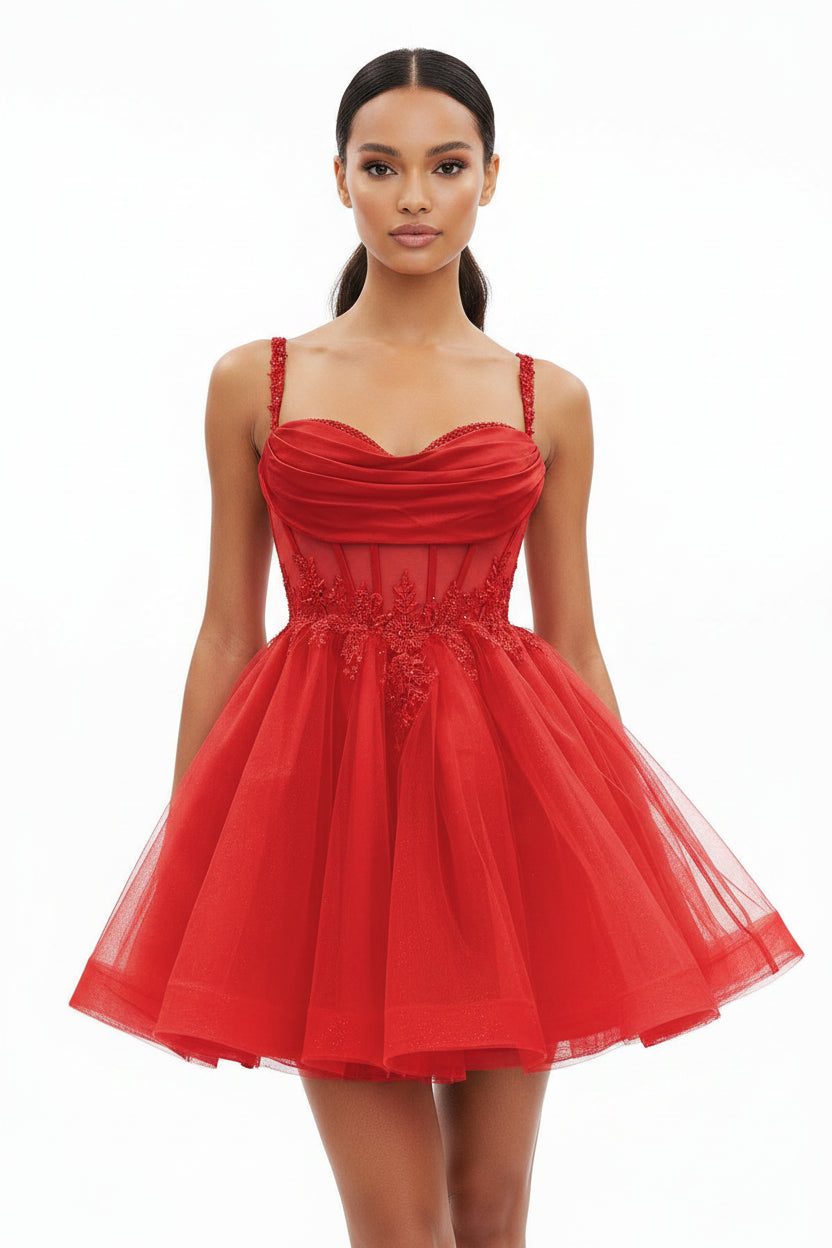Off Shoulder Short Homecoming Dress