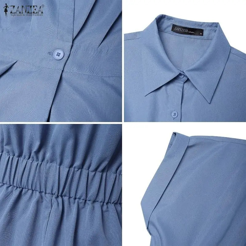 Collared Shirt Maxi Dress