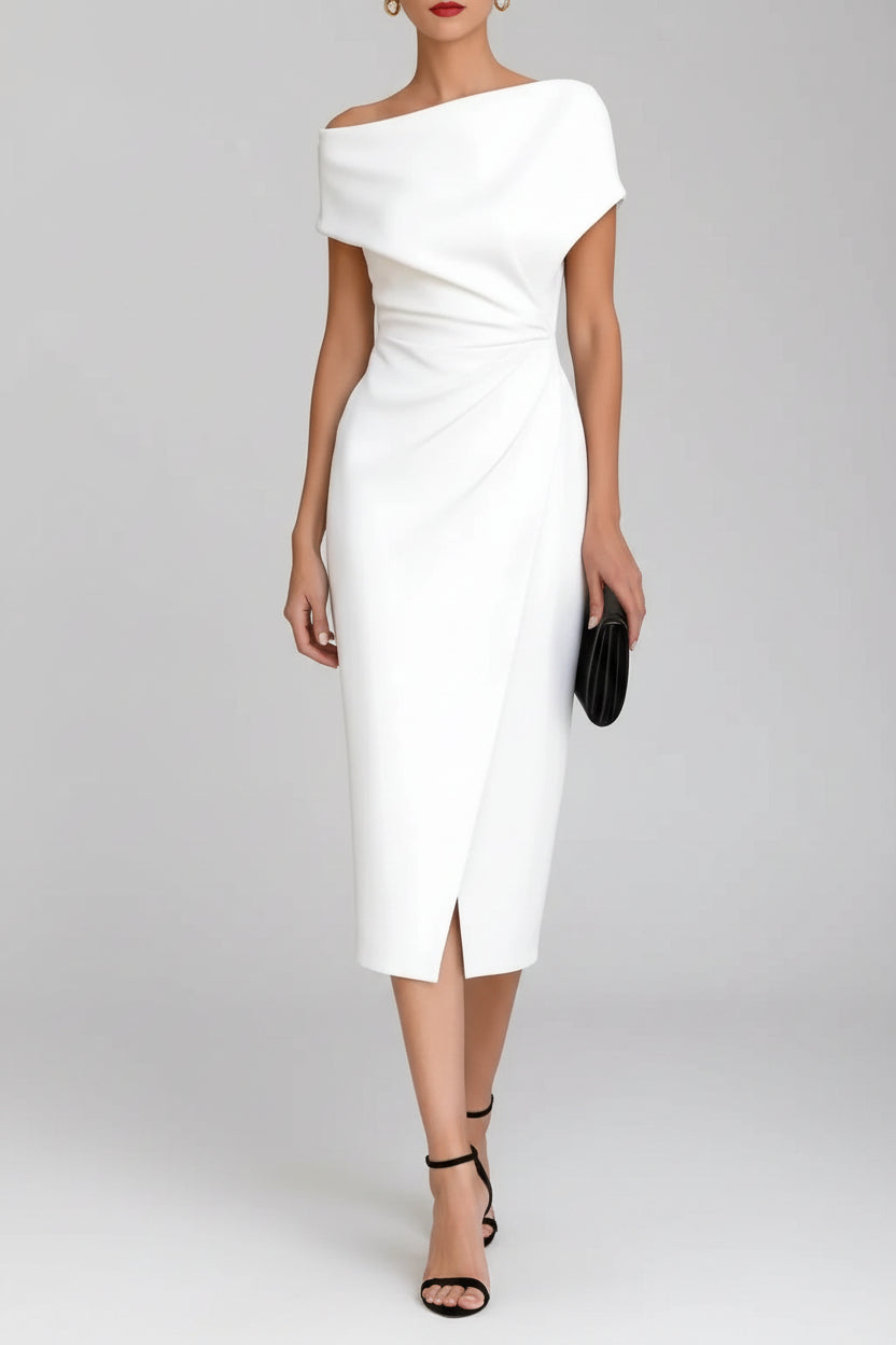 Off Shoulder Bodycon Maxi Dress