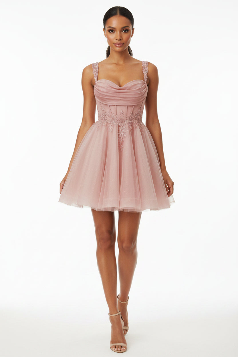 Off Shoulder Short Homecoming Dress