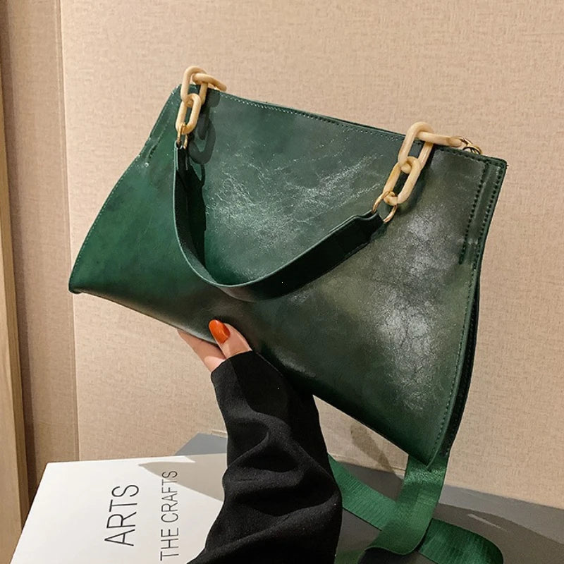 Large Capacity PU Crossbody Shoulder Bag