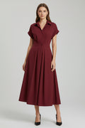 Collared Shirt Maxi Dress