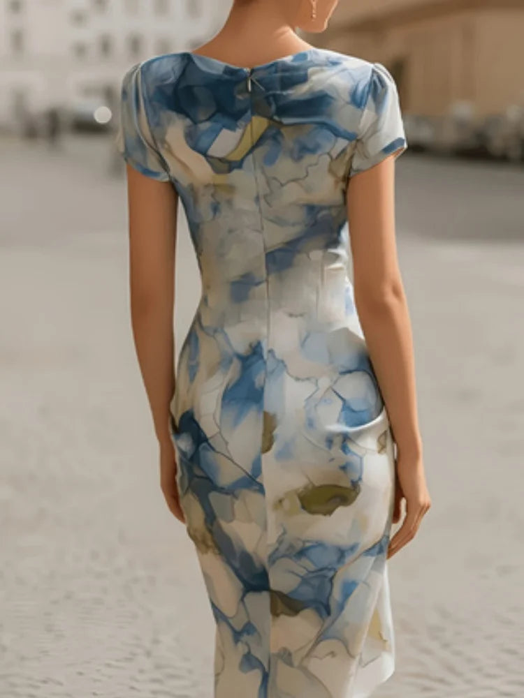 Women's elegant off-the-shoulder and fitted long dress, suitable for commuting, casual outings, weddings and formal banquets.
