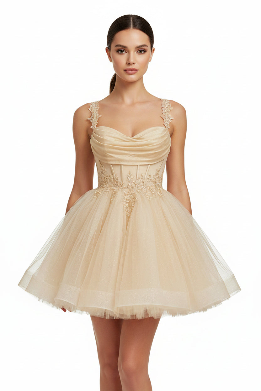 Off Shoulder Short Homecoming Dress