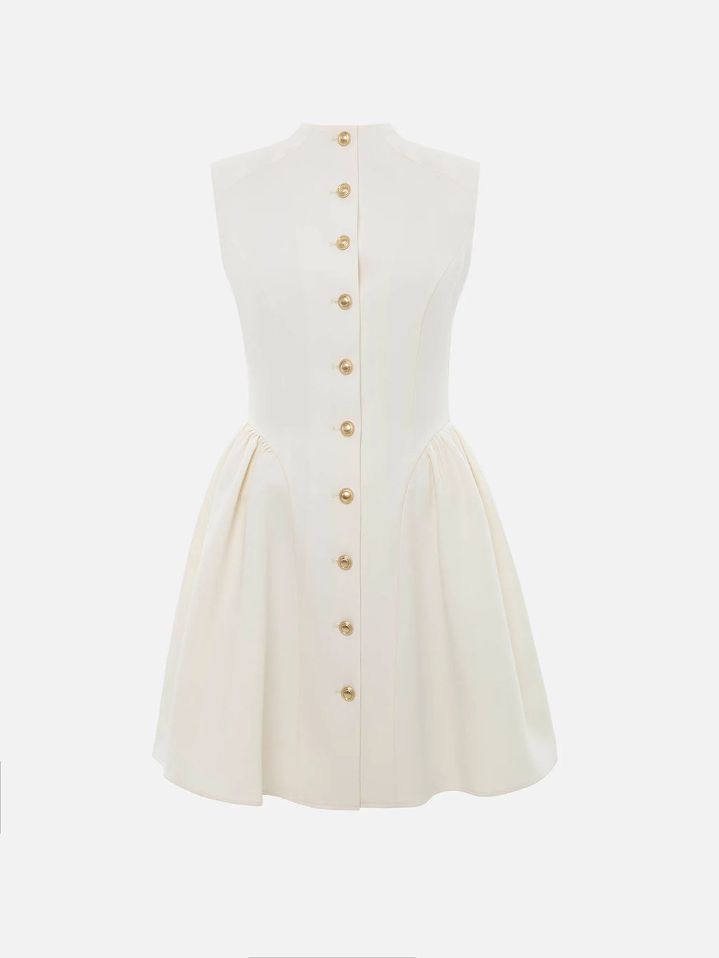 Mandarin Collar Bow Sheath Mini Dress