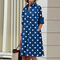 2026 New Shirt Dress Women Bohemian Long Sleeve Printed Dress Sexy Boho Style Pocket V Neck Loose Dresses For Women