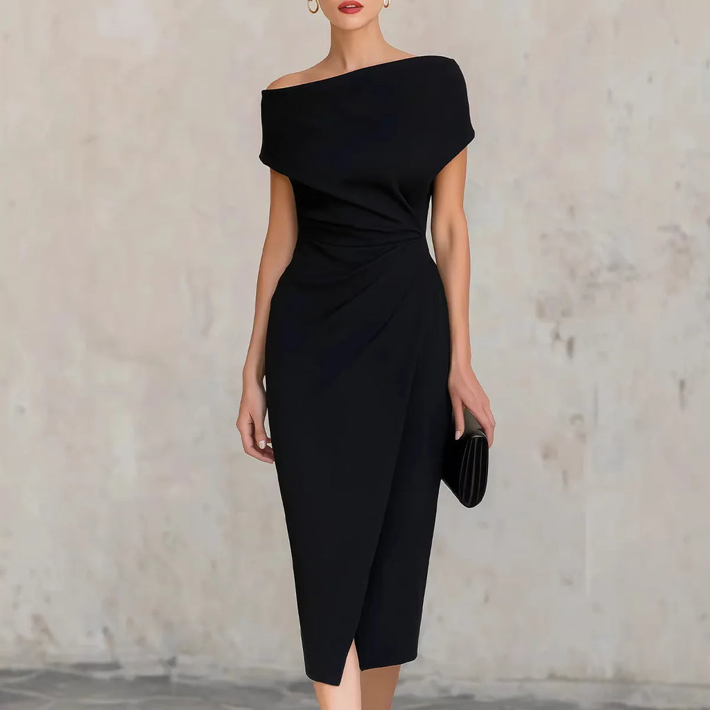 Off Shoulder Bodycon Maxi Dress