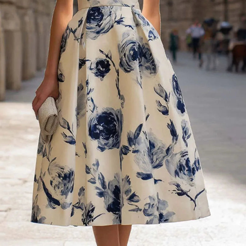 Floral Print Boho Maxi Dress