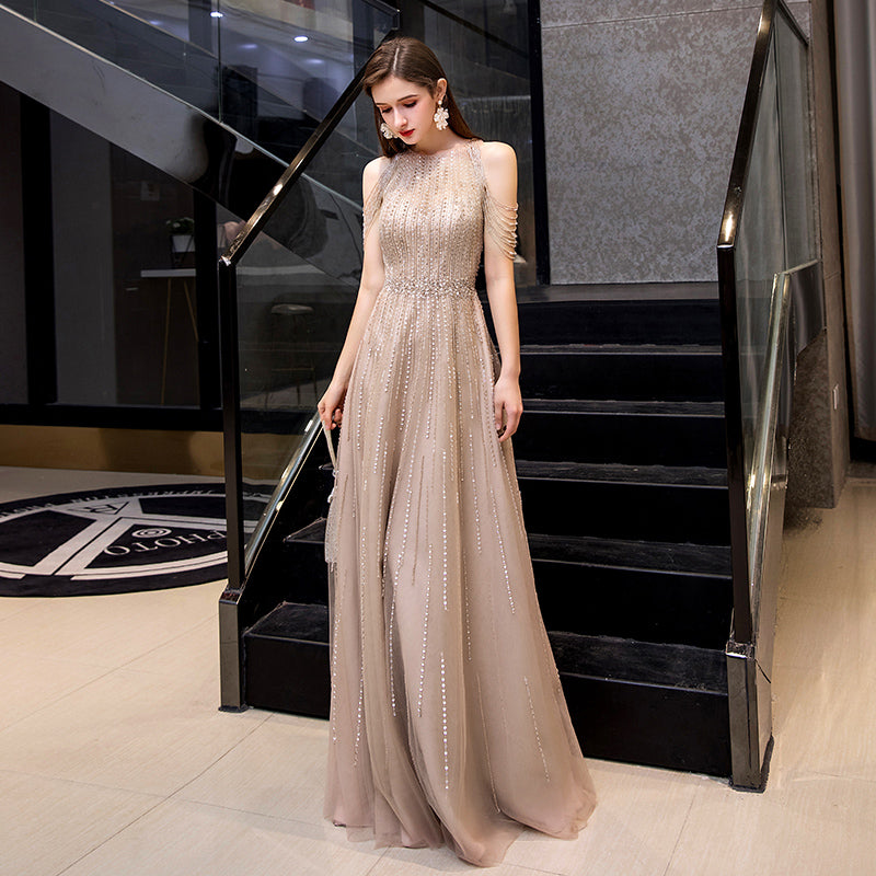 Evening Gown Female Banquet Host Fashion Formal Dress