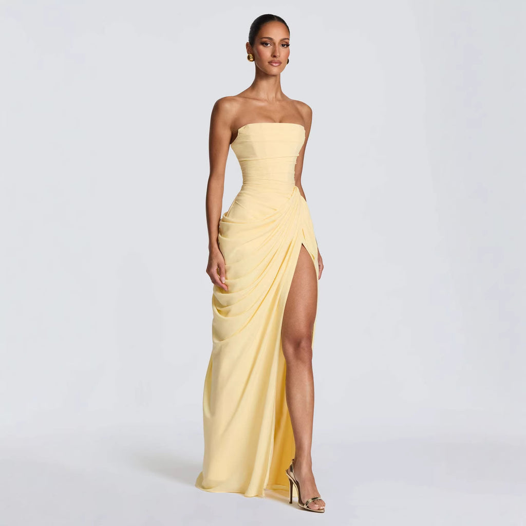 Long Sleeve Fishtail Maxi Dress