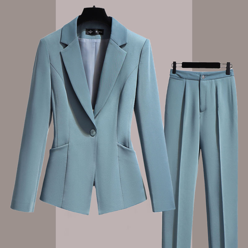 Tailored Wool-Blend Skirt Suit