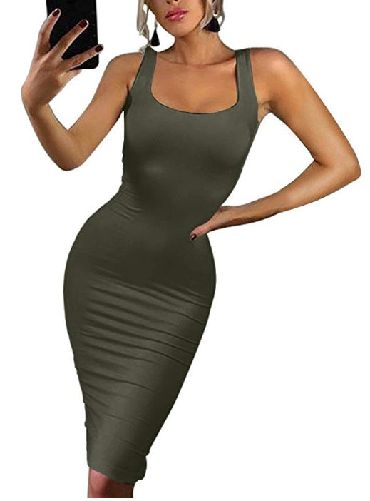 Sleeveless Bodycon Tank Dress