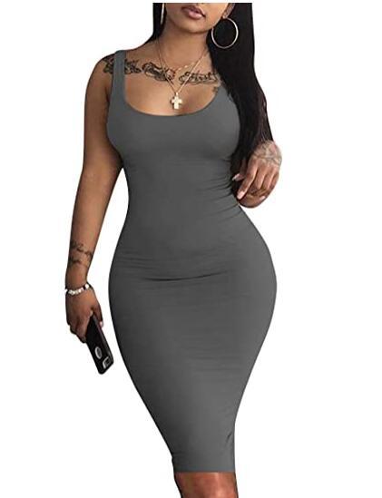 Sleeveless Bodycon Tank Dress