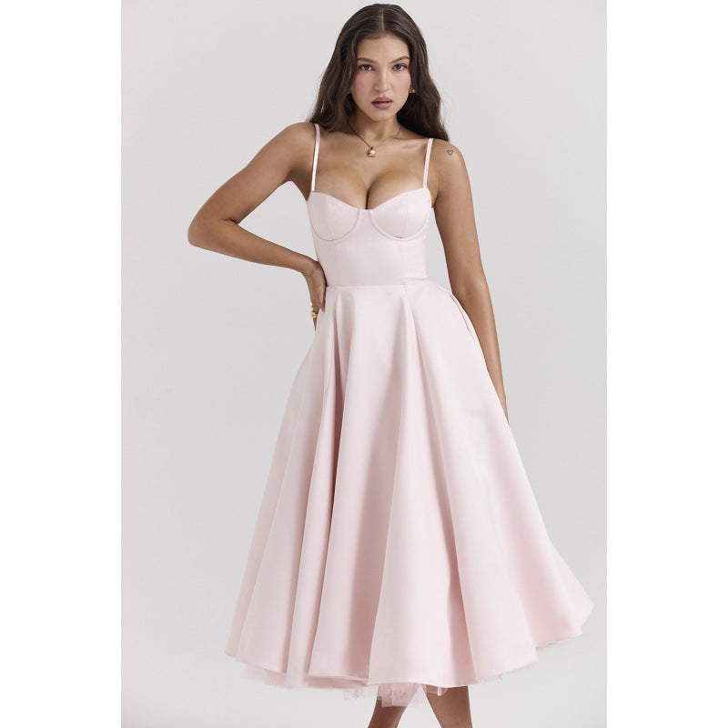 French Mesh Floral Princess Dress
