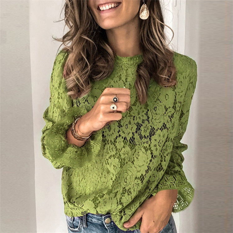 Lace Round-Neck Top
