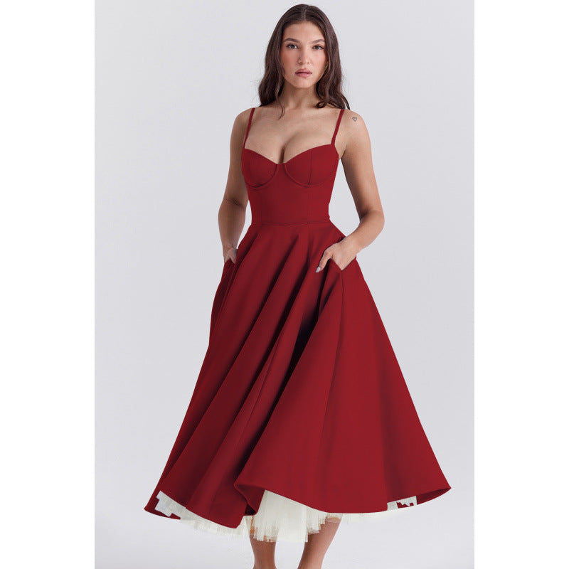 French Mesh Floral Princess Dress