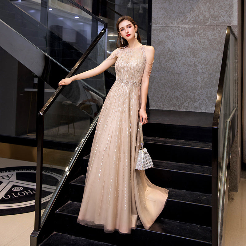 Evening Gown Female Banquet Host Fashion Formal Dress